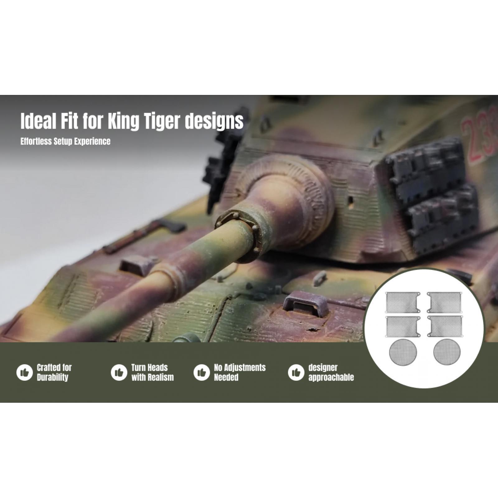 Heng Long Rc Tank 1/16 Upgrade Metal - Plaque de protection métallique à l’échelle