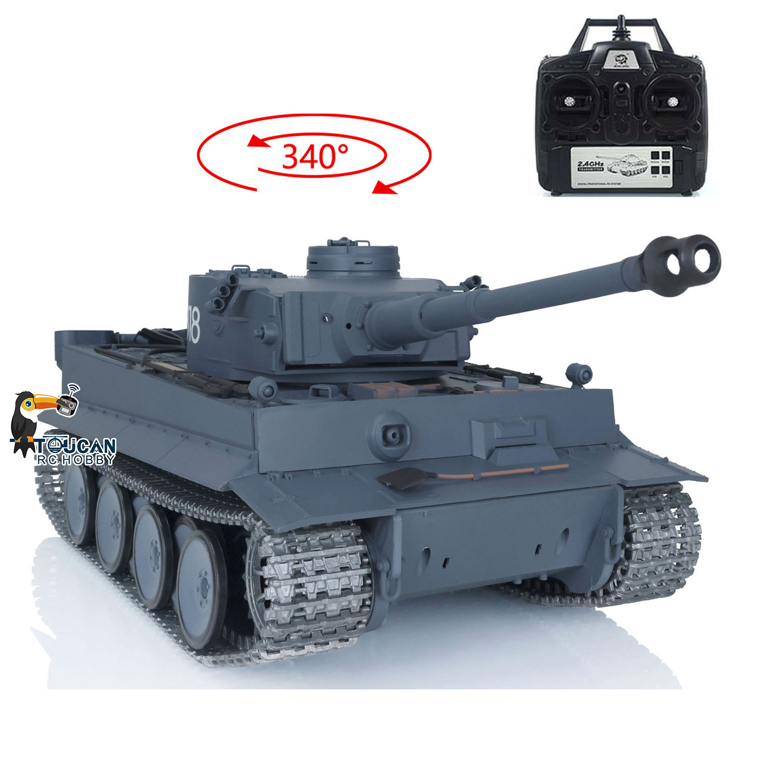 Tank RC US Stock 3818 Heng Lon - Heng Long Rc Tank 1/16 Upgrade Metal avis et prix